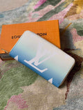 LV M80360 Louis Vuitton Zippy Wallet Blue