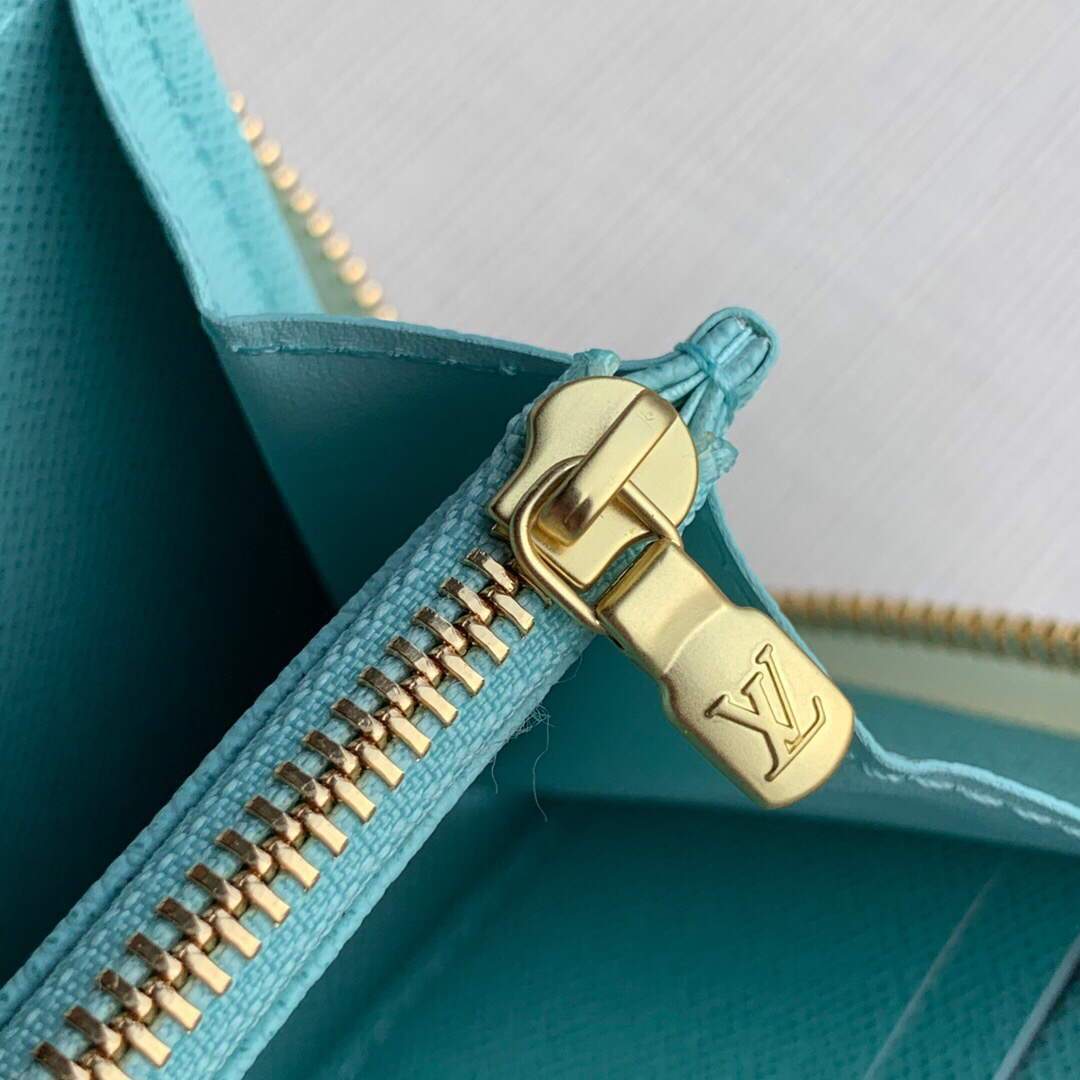 LV M80360 Louis Vuitton Zippy Wallet Blue