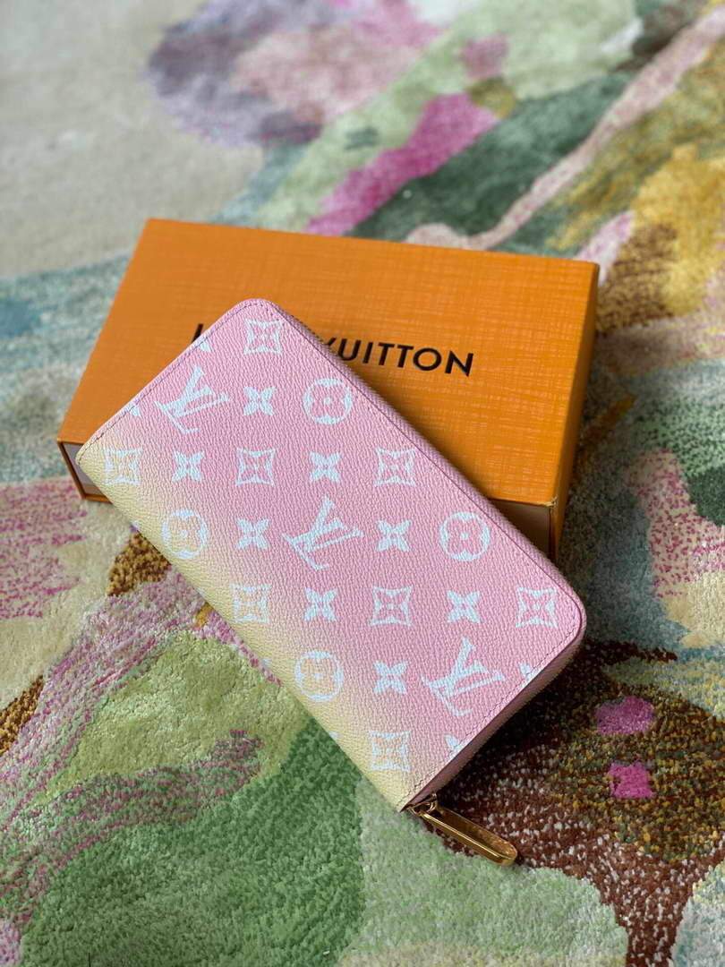 LV M80361 Louis Vuitton Zippy Wallet Pink
