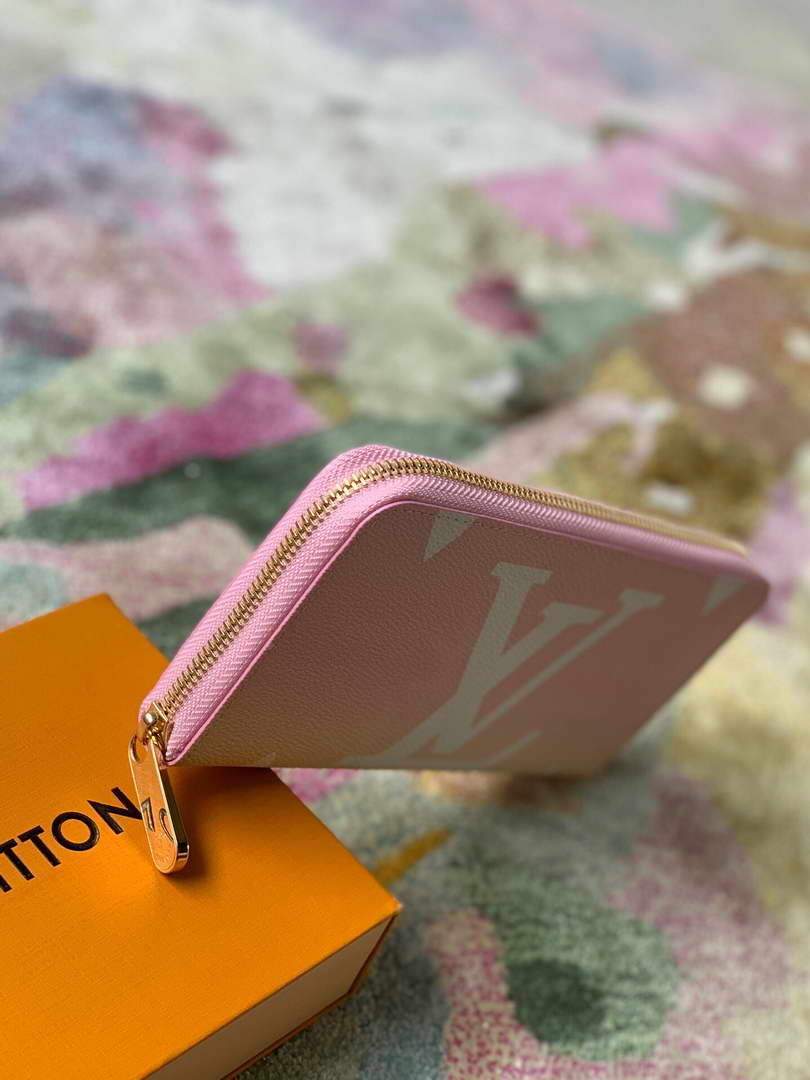 LV M80361 Louis Vuitton Zippy Wallet Pink