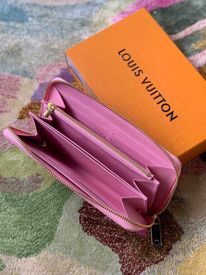 LV M80361 Louis Vuitton Zippy Wallet Pink