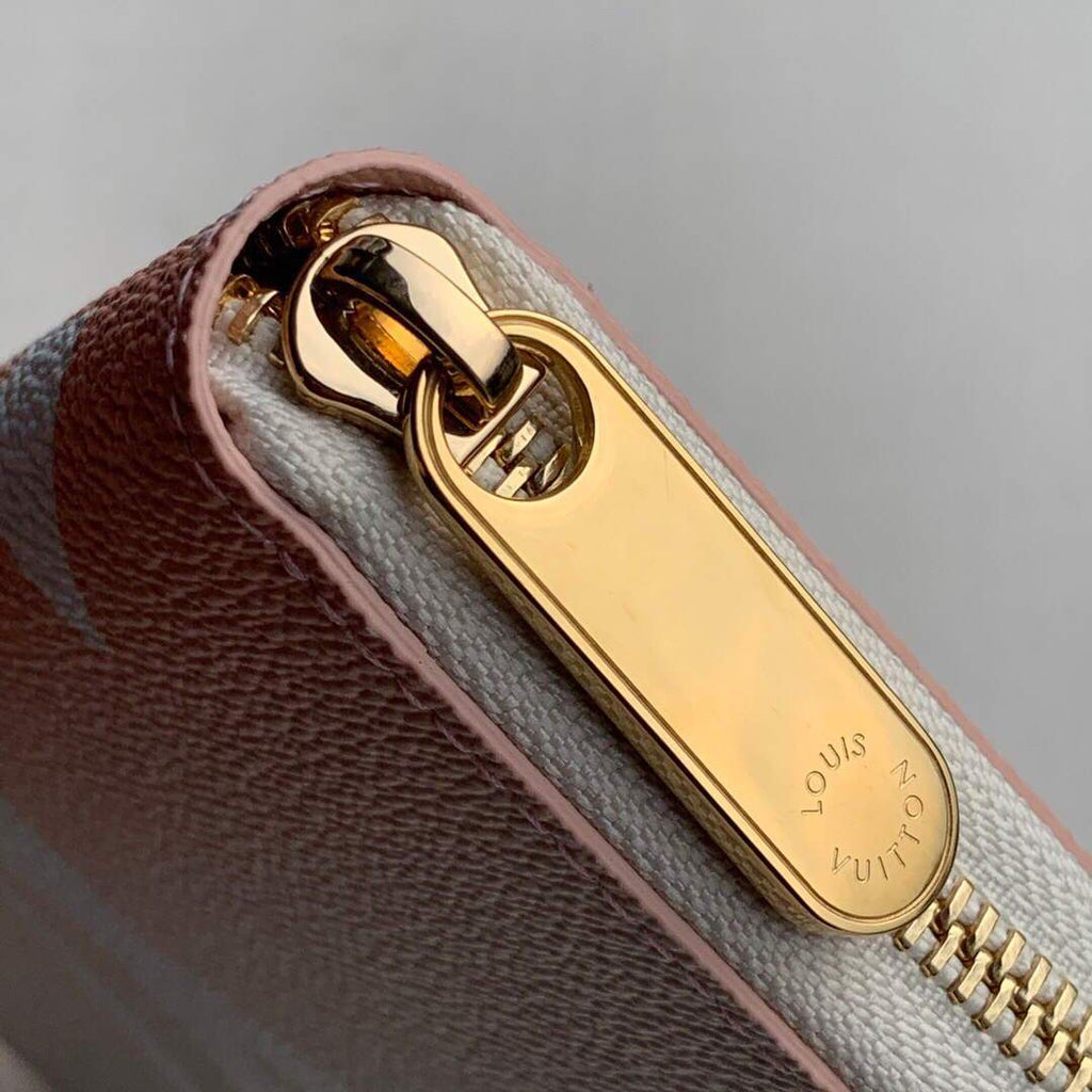 LV M80359 Louis Vuitton Zippy Wallet Mist Gray