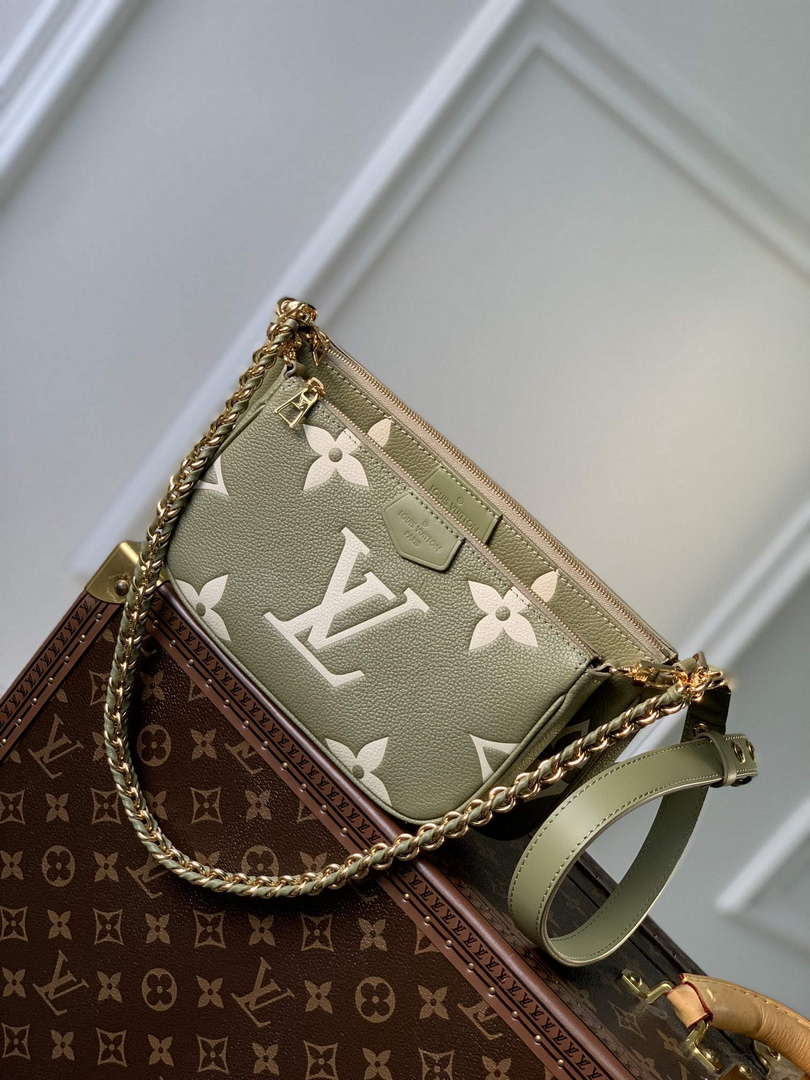 LV M80399 Louis Vuitton Multi Pochette Accessoires Bag Grass green - Default Title - View 1