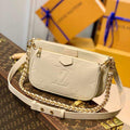 LV M80447 Louis Vuitton M80399 Multi Pochette Accessoires Bag Creme