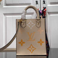 LV M80449 Louis Vuitton Petit Sac Plat Bag Cream Saffron - luxibagsmall
