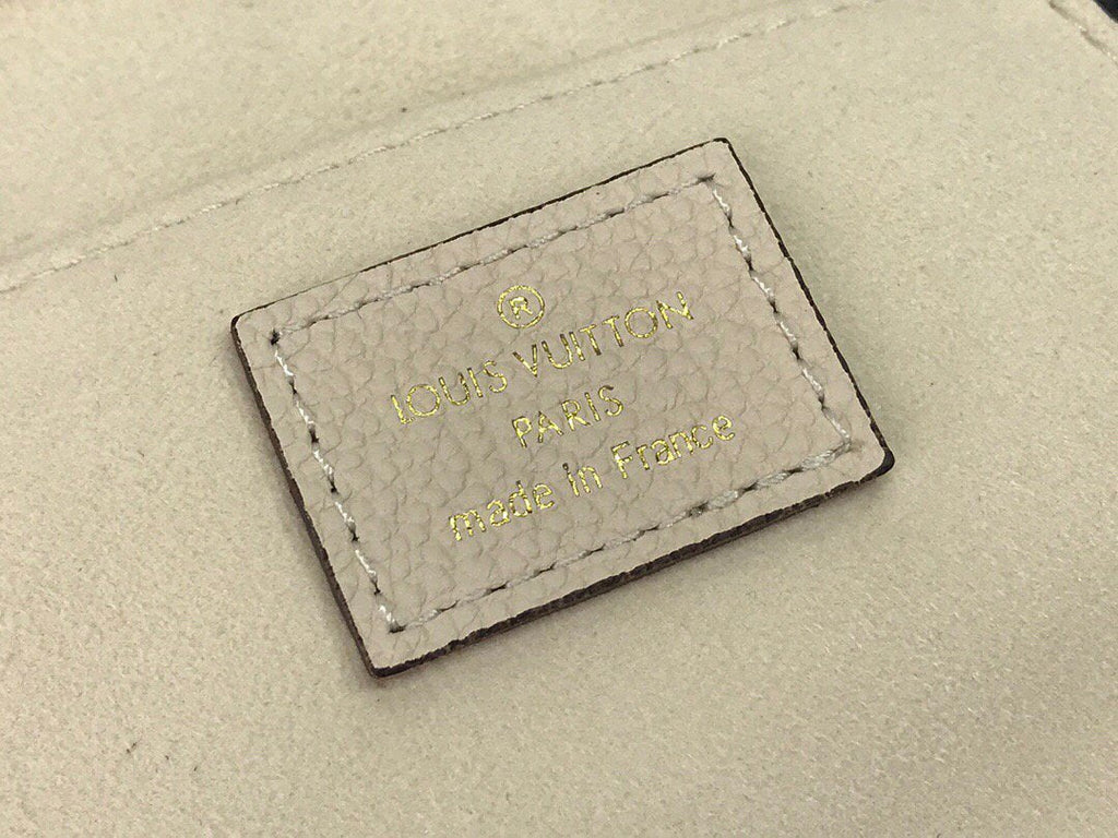 LV M80449 Louis Vuitton Petit Sac Plat Bag Cream Saffron - luxibagsmall
