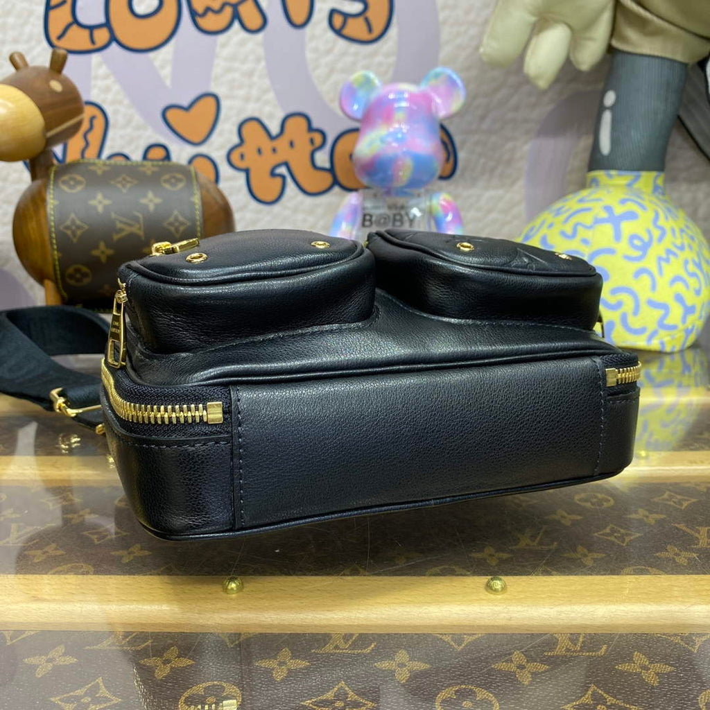 LV M80450 Louis Vuitton Utility Crossbody Bag Black