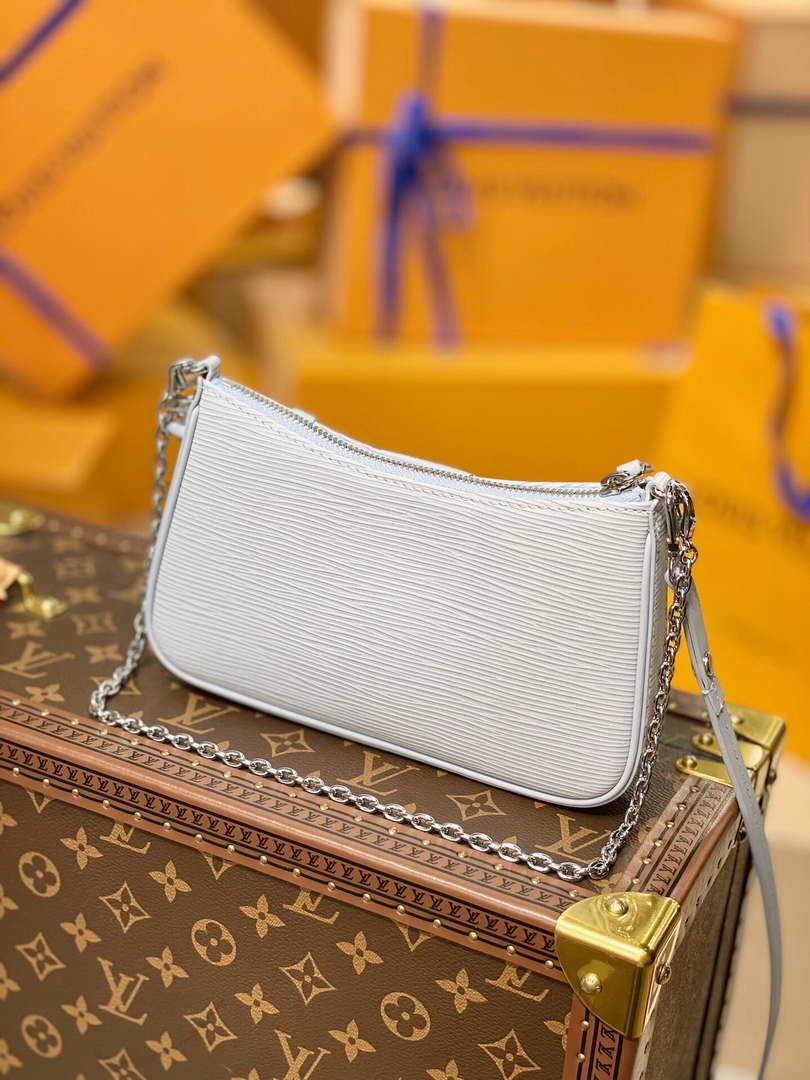 LV M80480 Louis Vuitton Easy Pouch On Strap M80483 Bag Light Blue - luxibagsmall