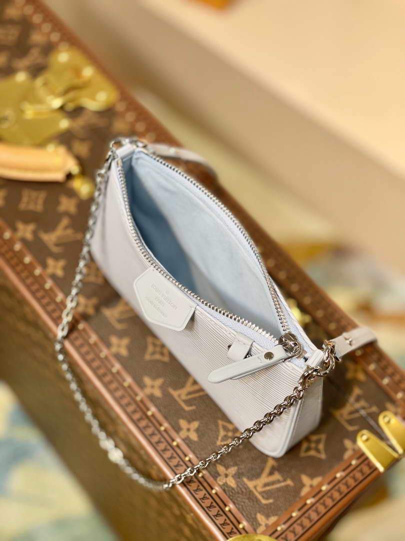 LV M80480 Louis Vuitton Easy Pouch On Strap M80483 Bag Light Blue - luxibagsmall