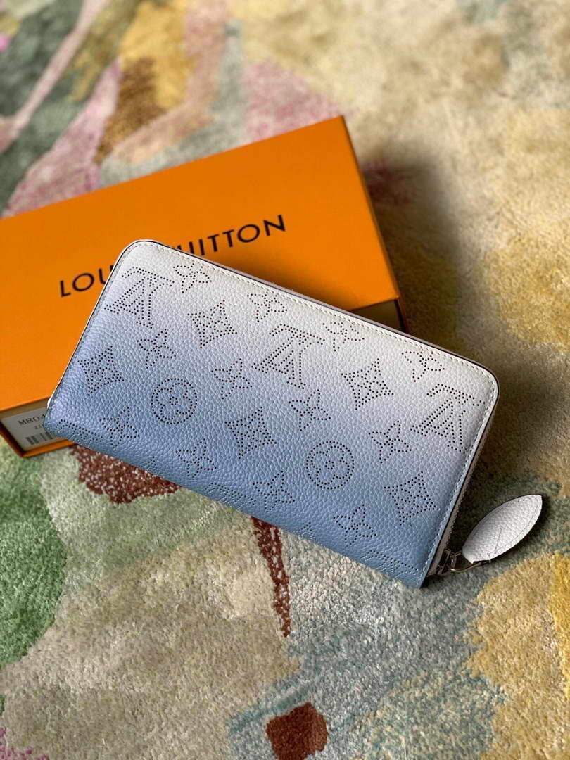 LV M80494 Louis Vuitton Zippy Wallet Gradient Blue