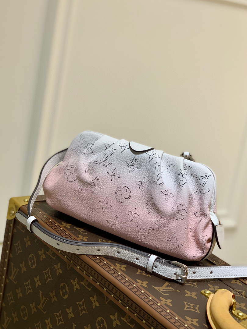 LV M80497 Louis Vuitton Scala Mini Pouch Bag Beige and Pink - Default Title - View 1
