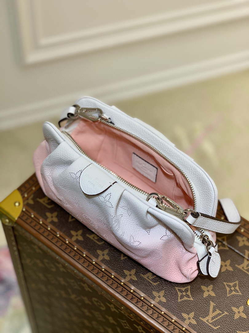 LV M80497 Louis Vuitton Scala Mini Pouch Bag Beige and Pink - Default Title - View 8