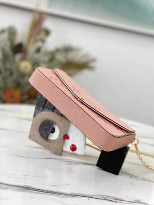 LV M80498 Louis Vuitton F¨¦licie Pochette Bag Pink - luxibagsmall