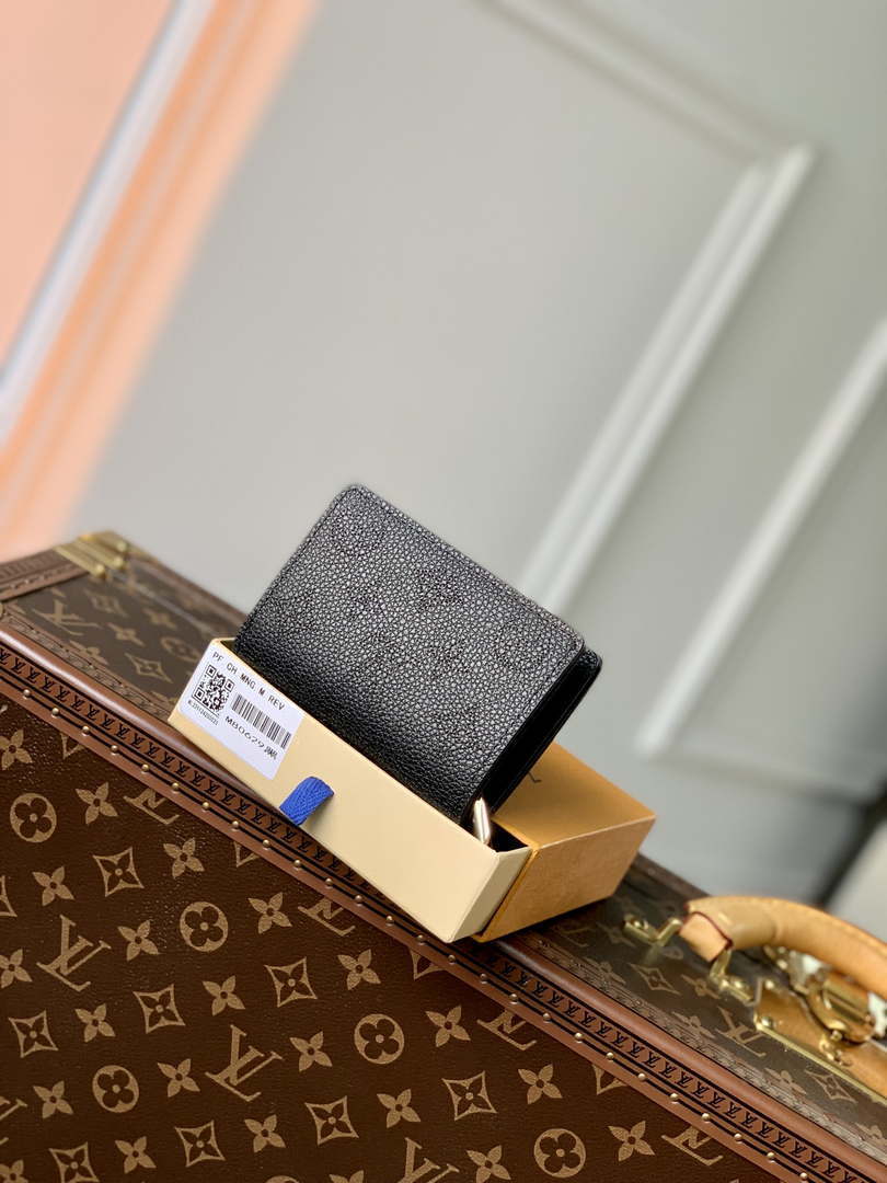 LV M80629 Louis Vuitton Cl¨¦a Wallet Monogram Empreinte Leather Black