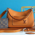 LV M80794 Louis Vuitton Marelle Epi Handbag M80689 M80688 Honey Gold