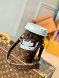 LV M80812 Louis Vuitton Coffee Cup Bag White