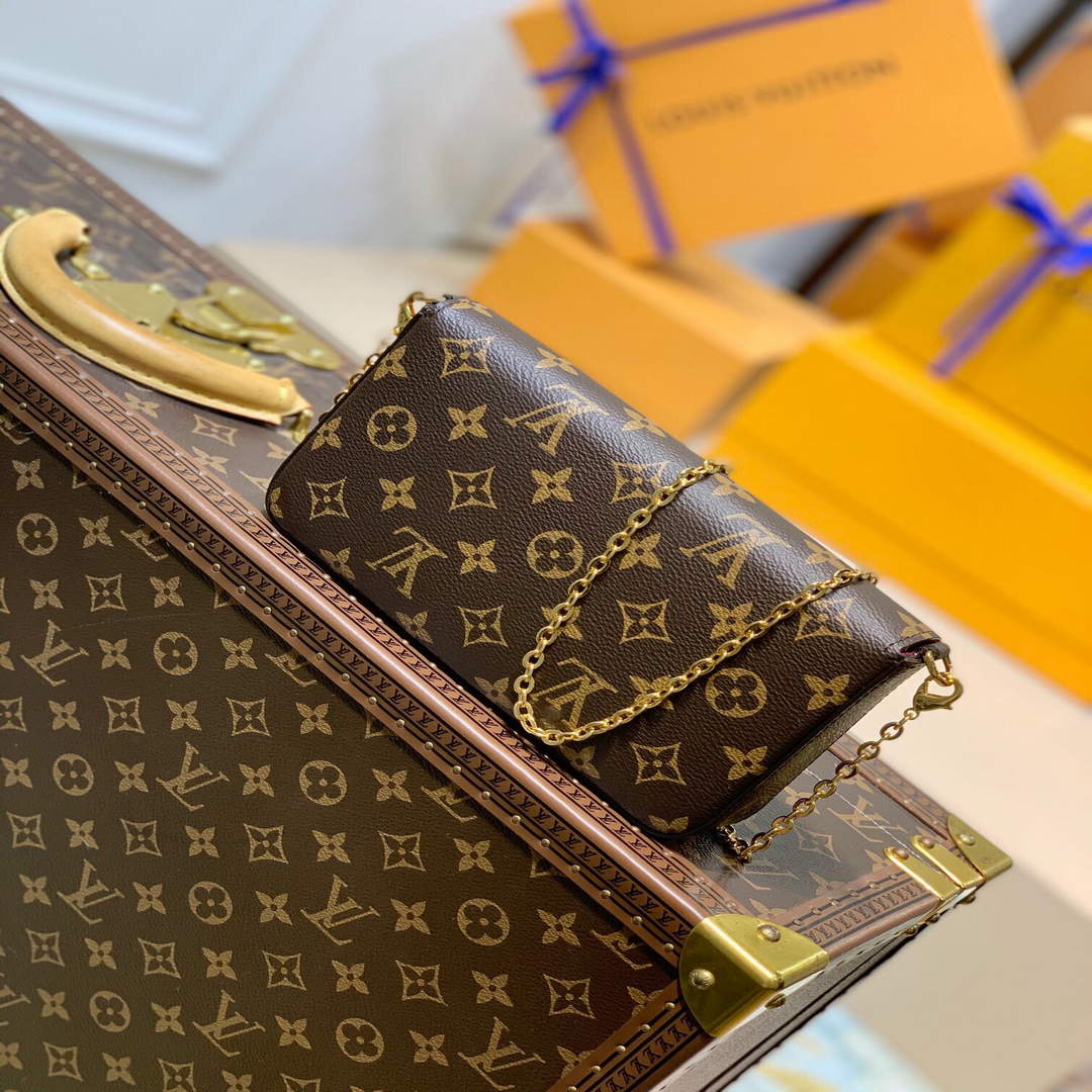 LV M80859 Louis Vuitton Felicie Pochette Monogram - Default Title - View 2