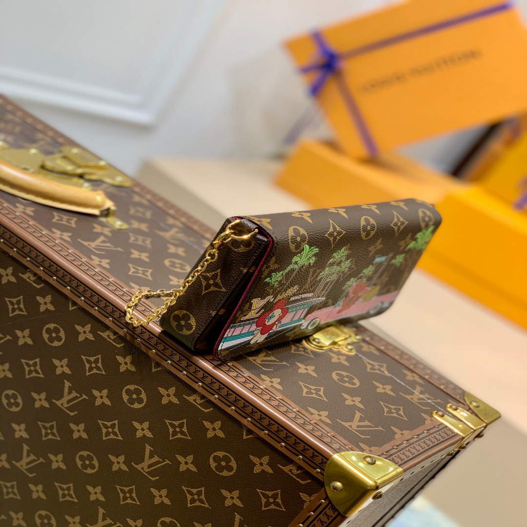 LV M80859 Louis Vuitton Felicie Pochette Monogram - Default Title - View 3