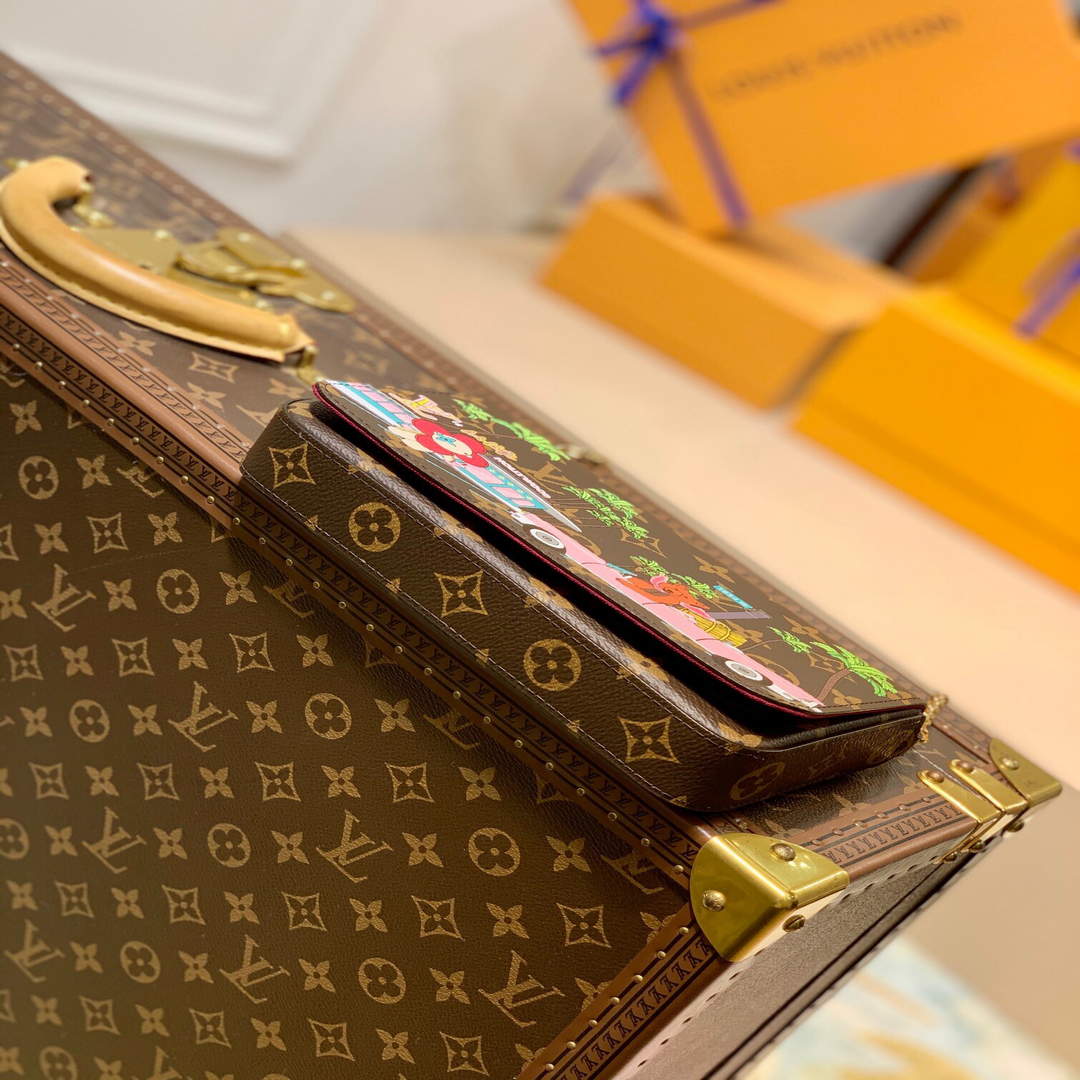LV M80859 Louis Vuitton Felicie Pochette Monogram - Default Title - View 4