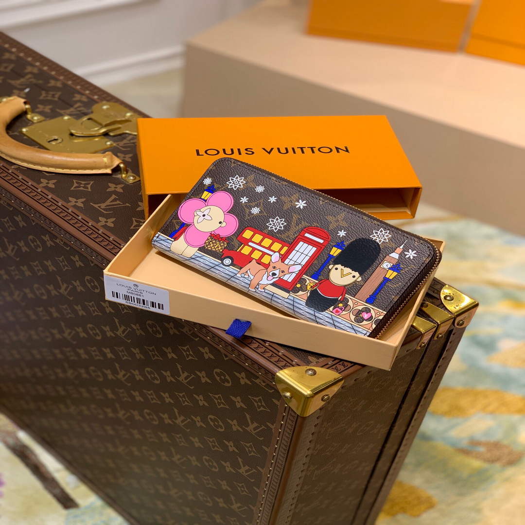 LV M80861 Louis Vuitton Zippy Wallet Monogram - Default Title - View 1