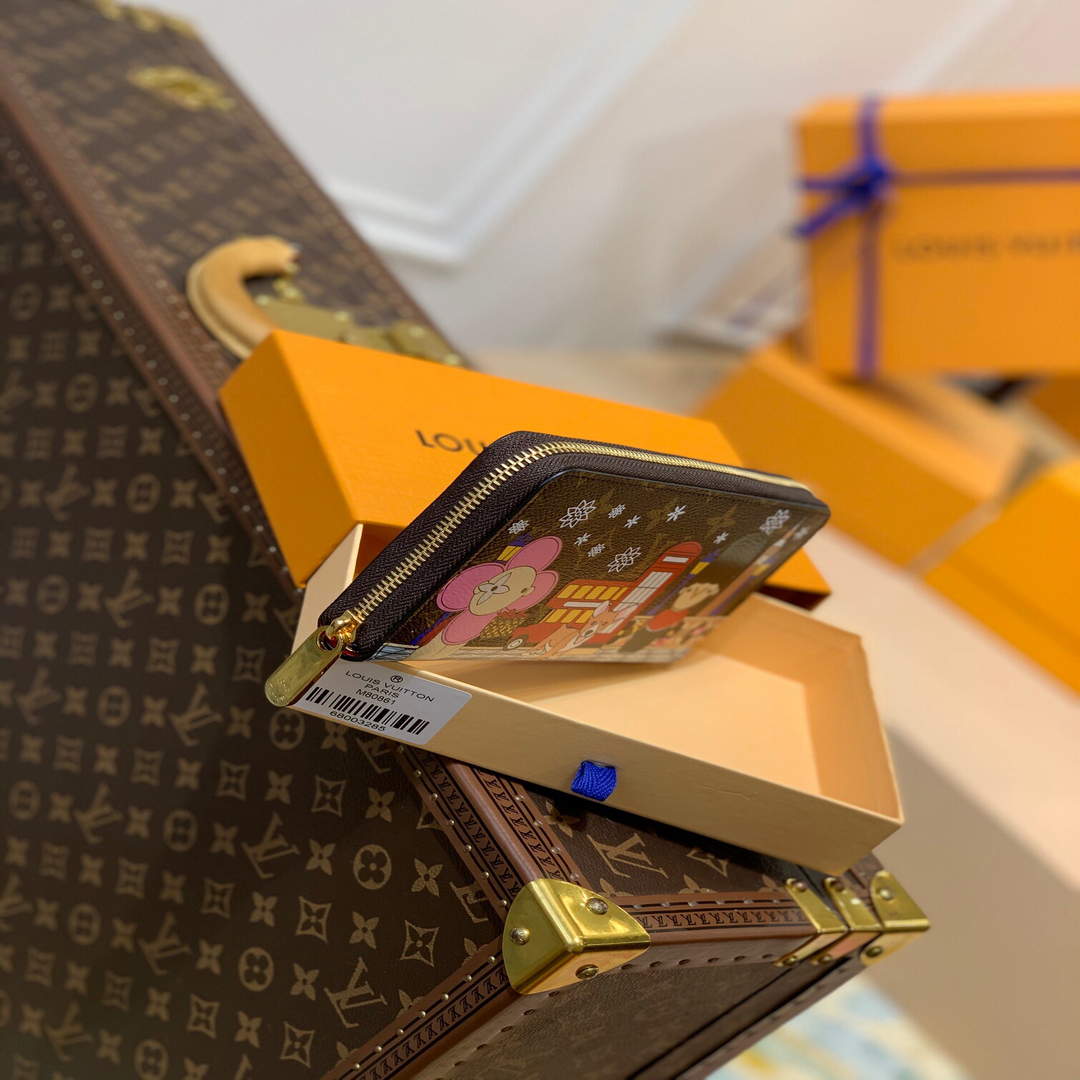 LV M80861 Louis Vuitton Zippy Wallet Monogram - Default Title - View 3