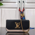 LV M80898 Louis Vuitton Lockme Pouch Black - Default Title - View 1