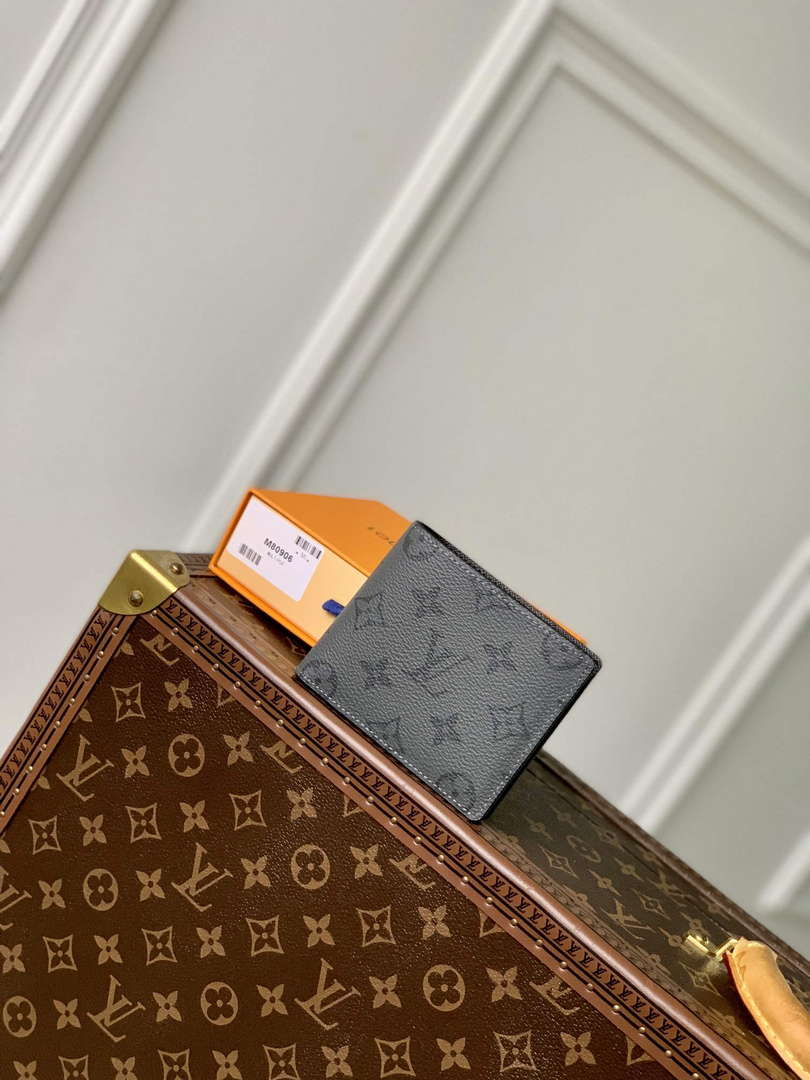 LV M80906 Louis Vuitton Slender Wallet Gray - Default Title - View 1