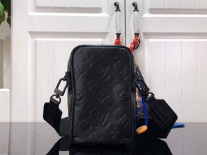 LV M81005 Louis Vuitton Flap Double Phone Pouch Black - Default Title - View 3