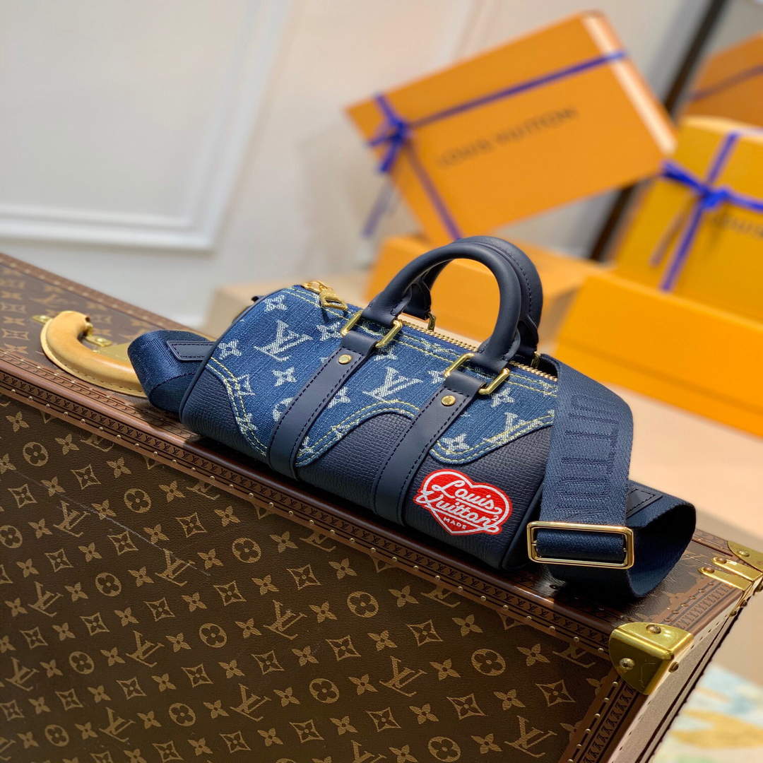 LV M81011 Louis Vuitton Keepall XS Bag M81010 Blue - Default Title - View 1