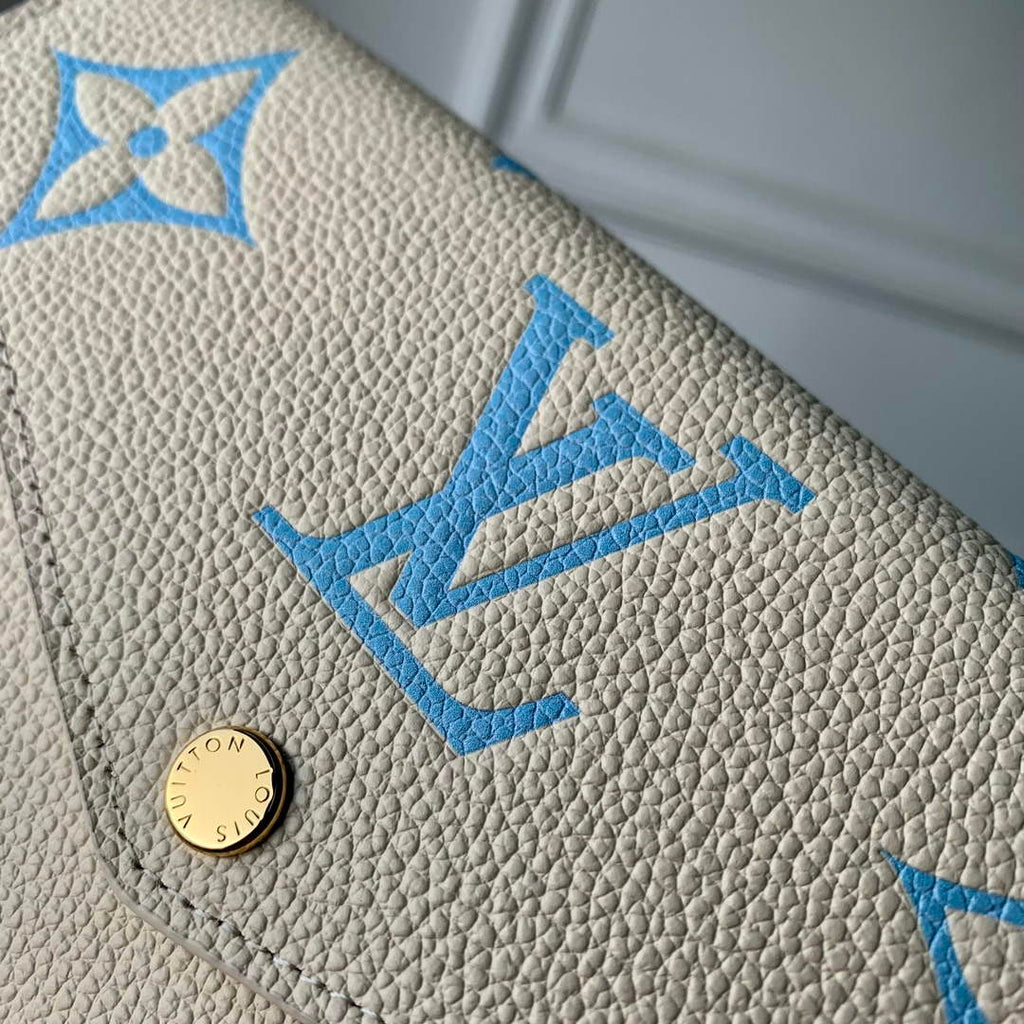 LV M81049 Louis Vuitton Sarah Wallet Blue