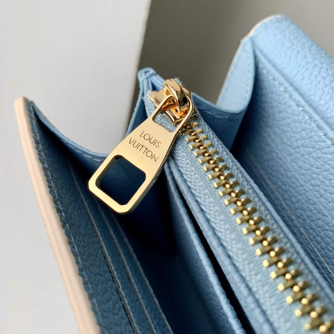 LV M81049 Louis Vuitton Sarah Wallet Blue