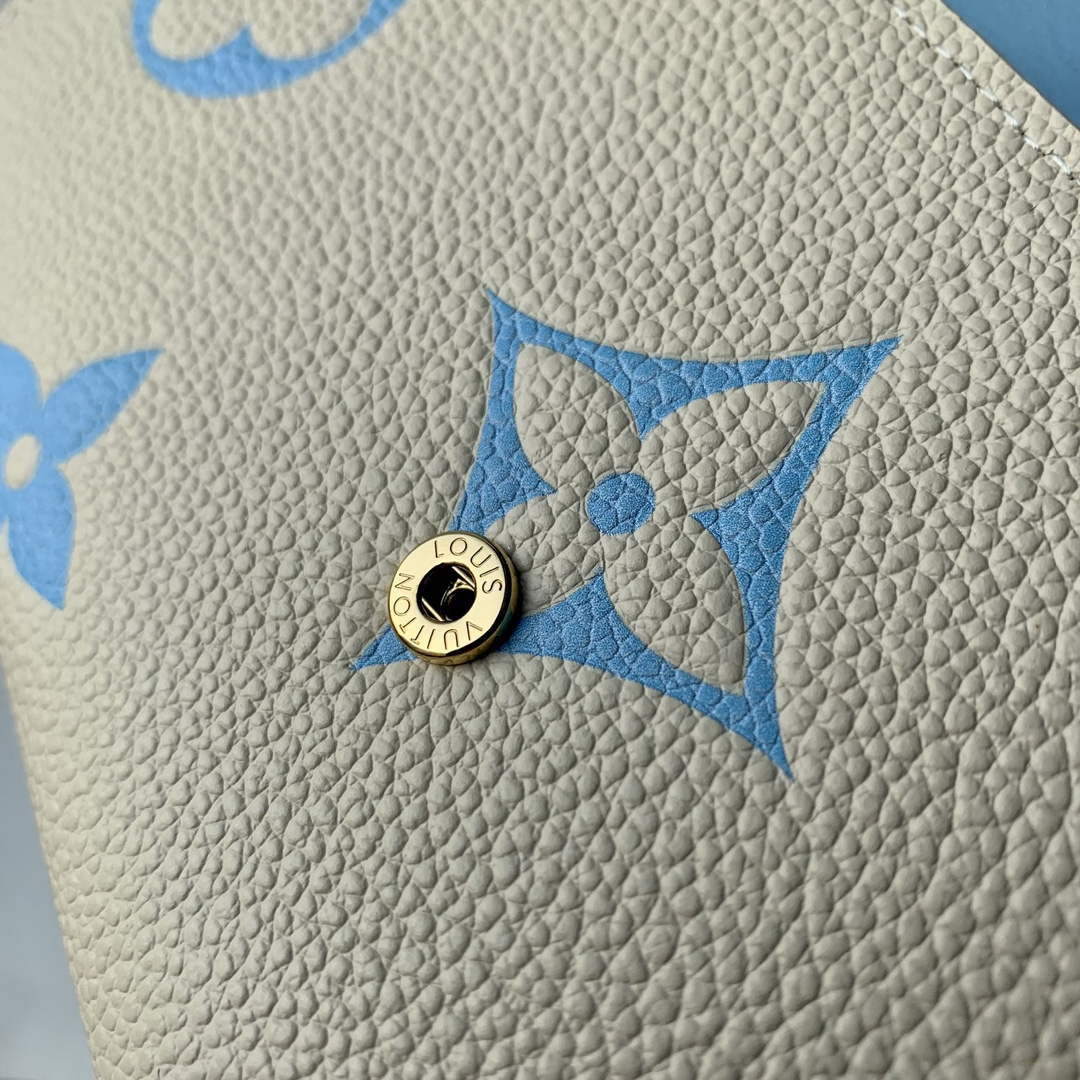 LV M81049 Louis Vuitton Sarah Wallet Blue