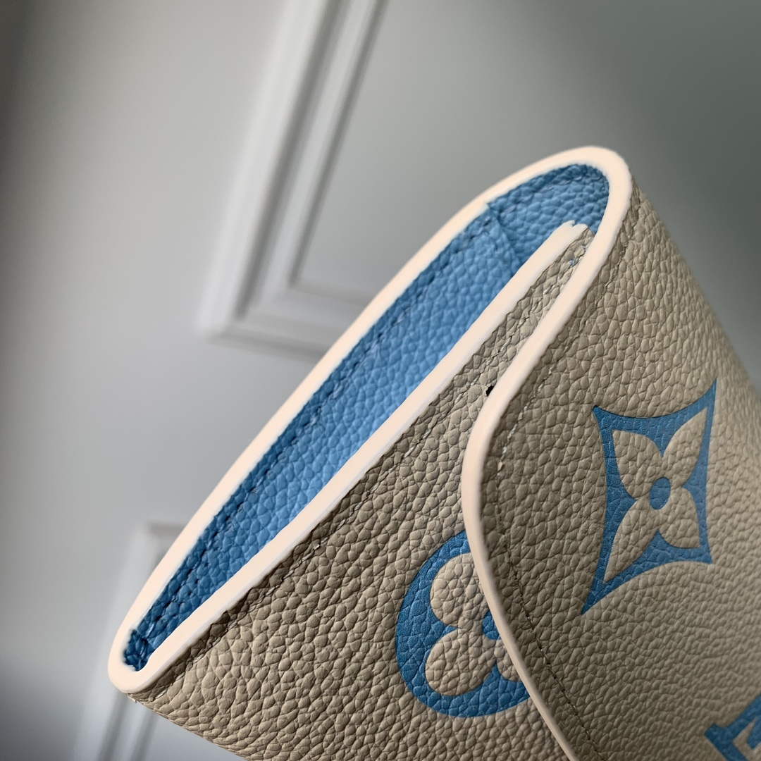 LV M81049 Louis Vuitton Sarah Wallet Blue