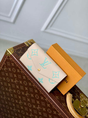 LV M81049 Louis Vuitton Sarah Wallet Matcha green - Default Title - View 1