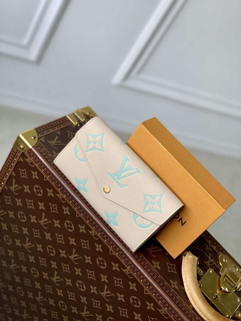 LV M81049 Louis Vuitton Sarah Wallet Matcha green - Default Title - View 1