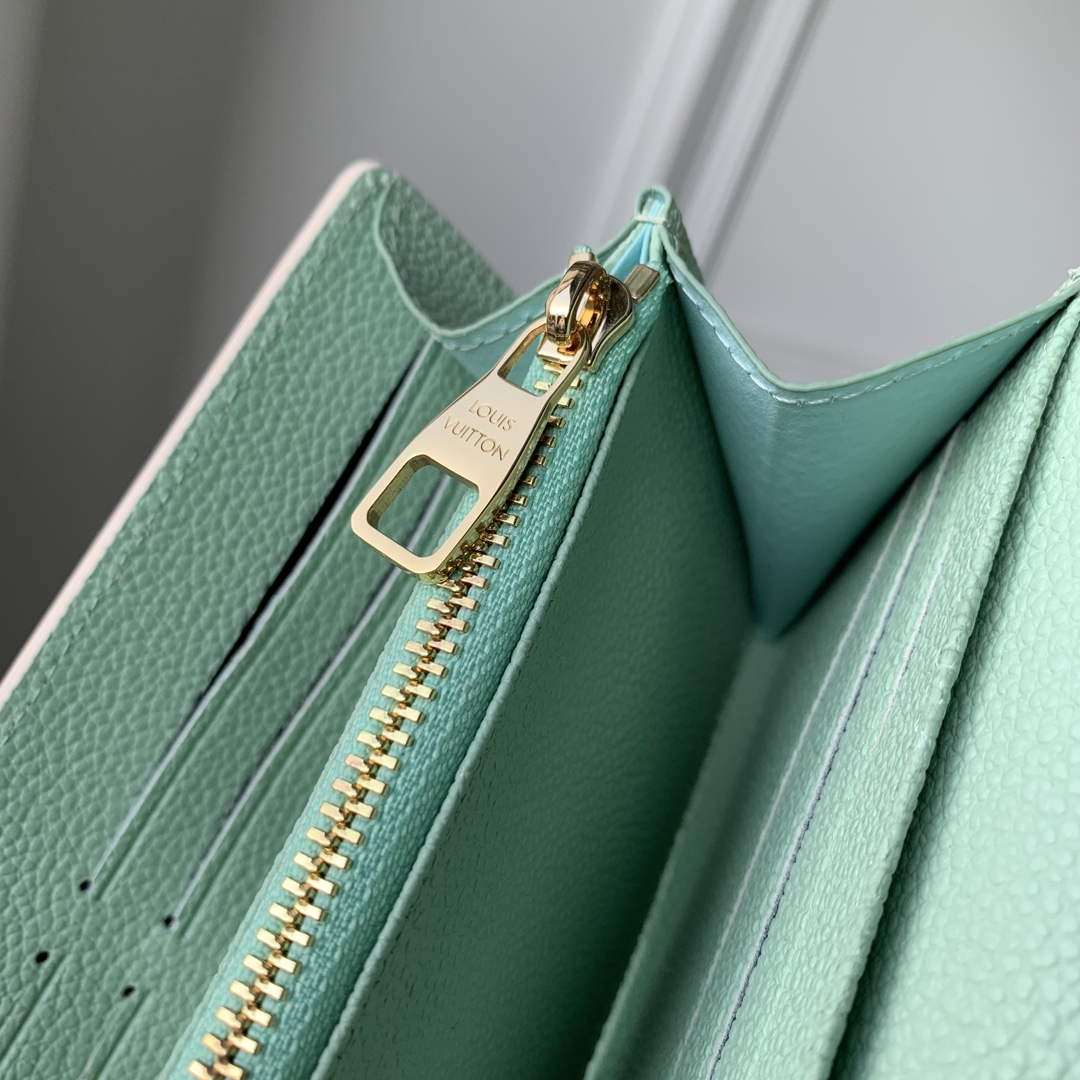 LV M81049 Louis Vuitton Sarah Wallet Matcha green
