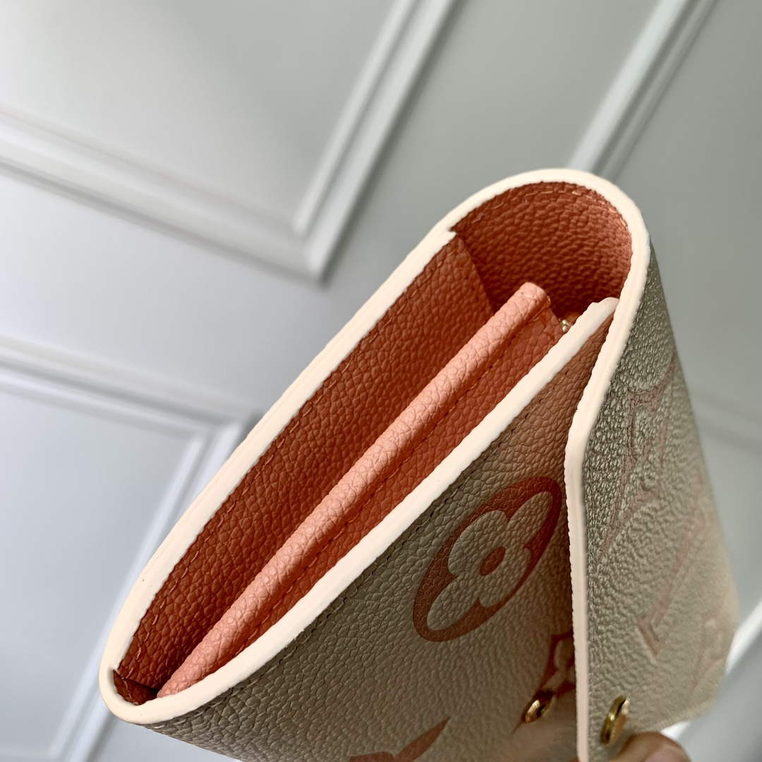 LV M81049 Louis Vuitton Sarah Wallet Pink