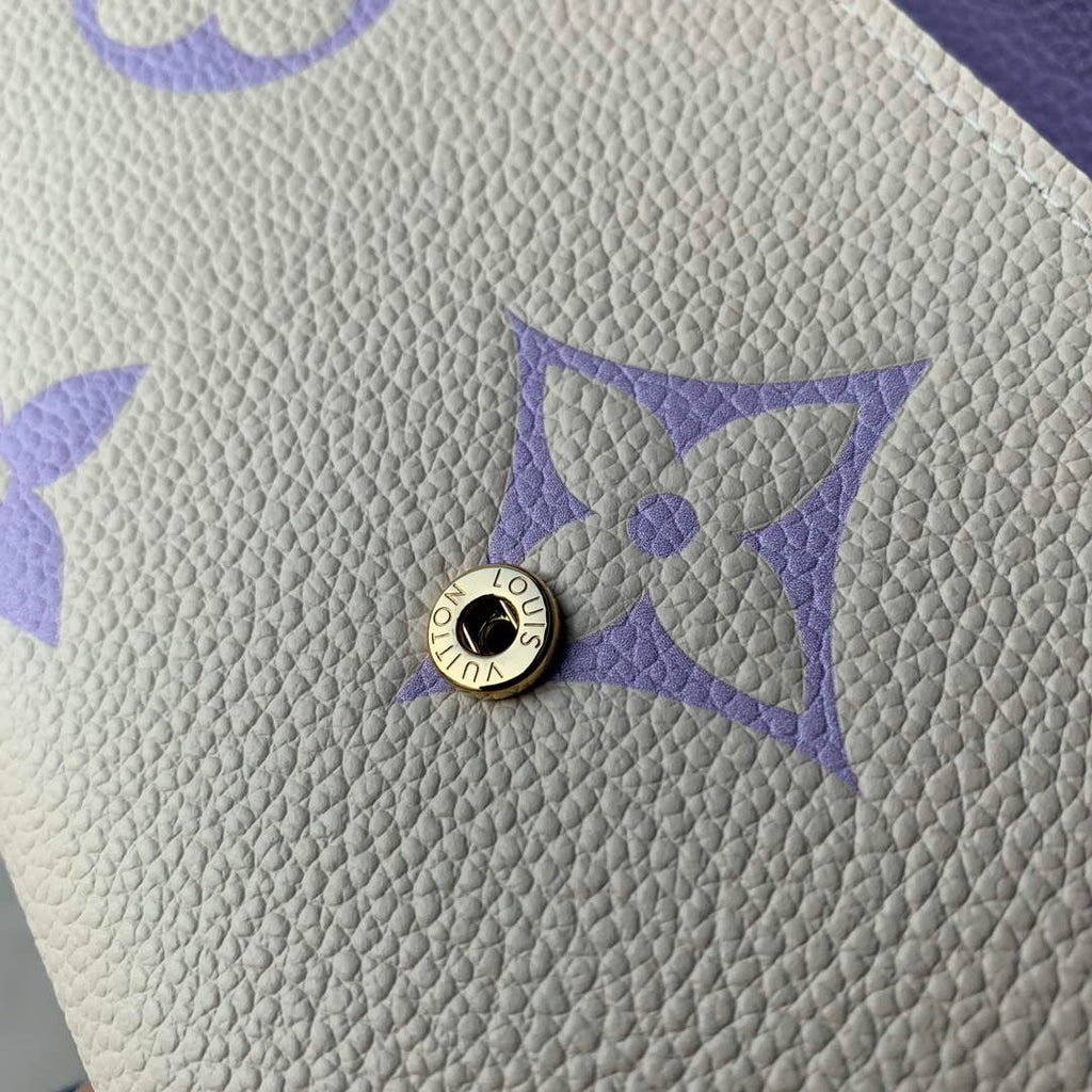 LV M81049 Louis Vuitton Sarah Wallet Taro Purple