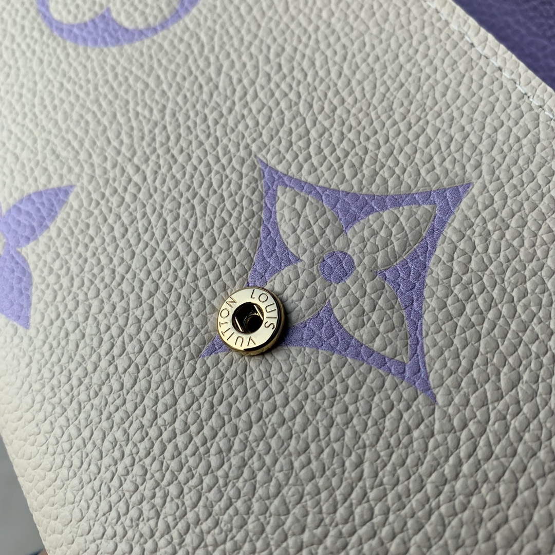 LV M81049 Louis Vuitton Sarah Wallet Taro Purple