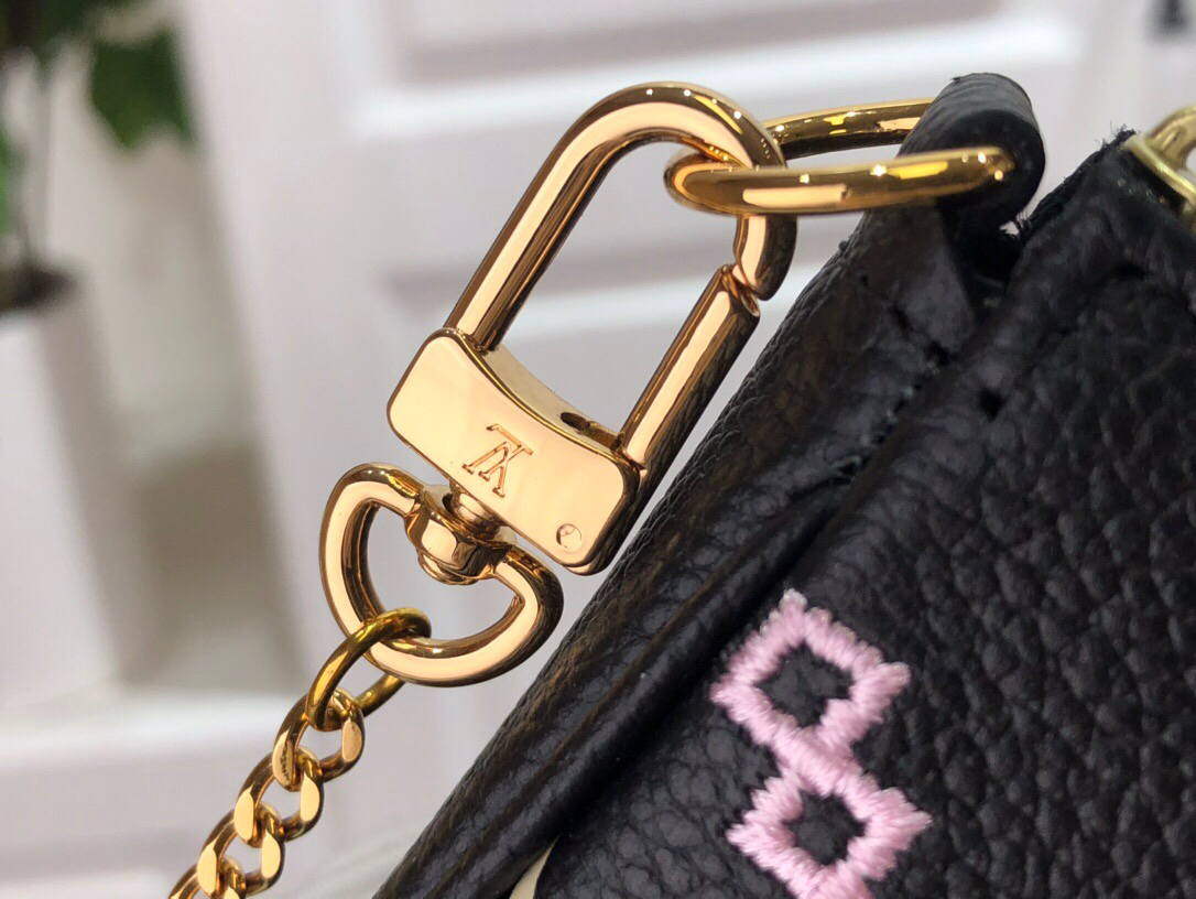 LV M81140 Louis Vuitton Mini Pochette Accessoires Bag Black - Default Title - View 7