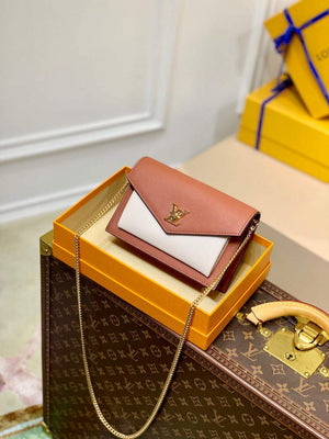LV M81193 Louis Vuitton Mylockme Chain Pochette Brown - Default Title - View 1