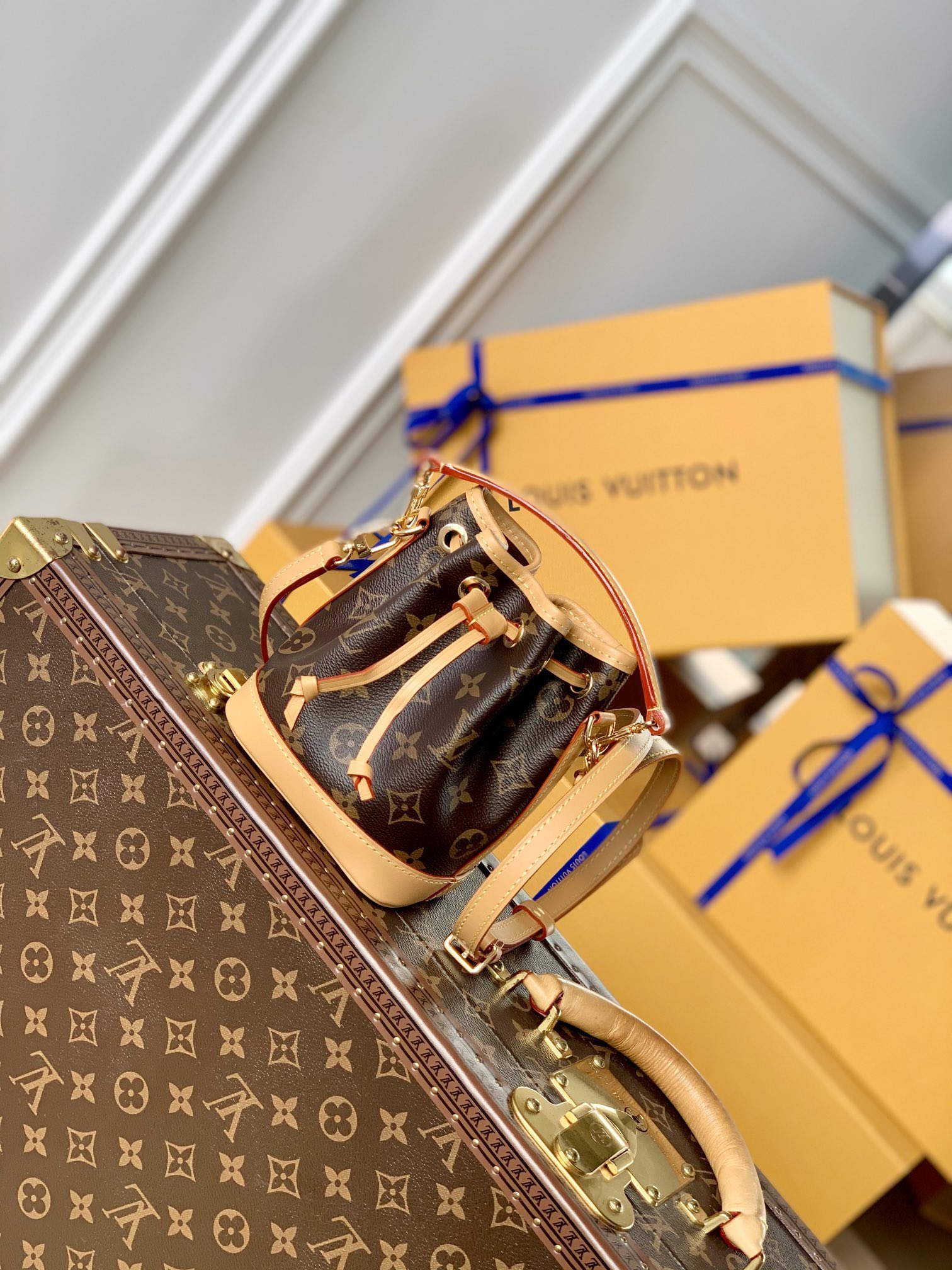 LV M81266 Louis Vuitton Nano Noe Monogram Bag - Default Title - View 1
