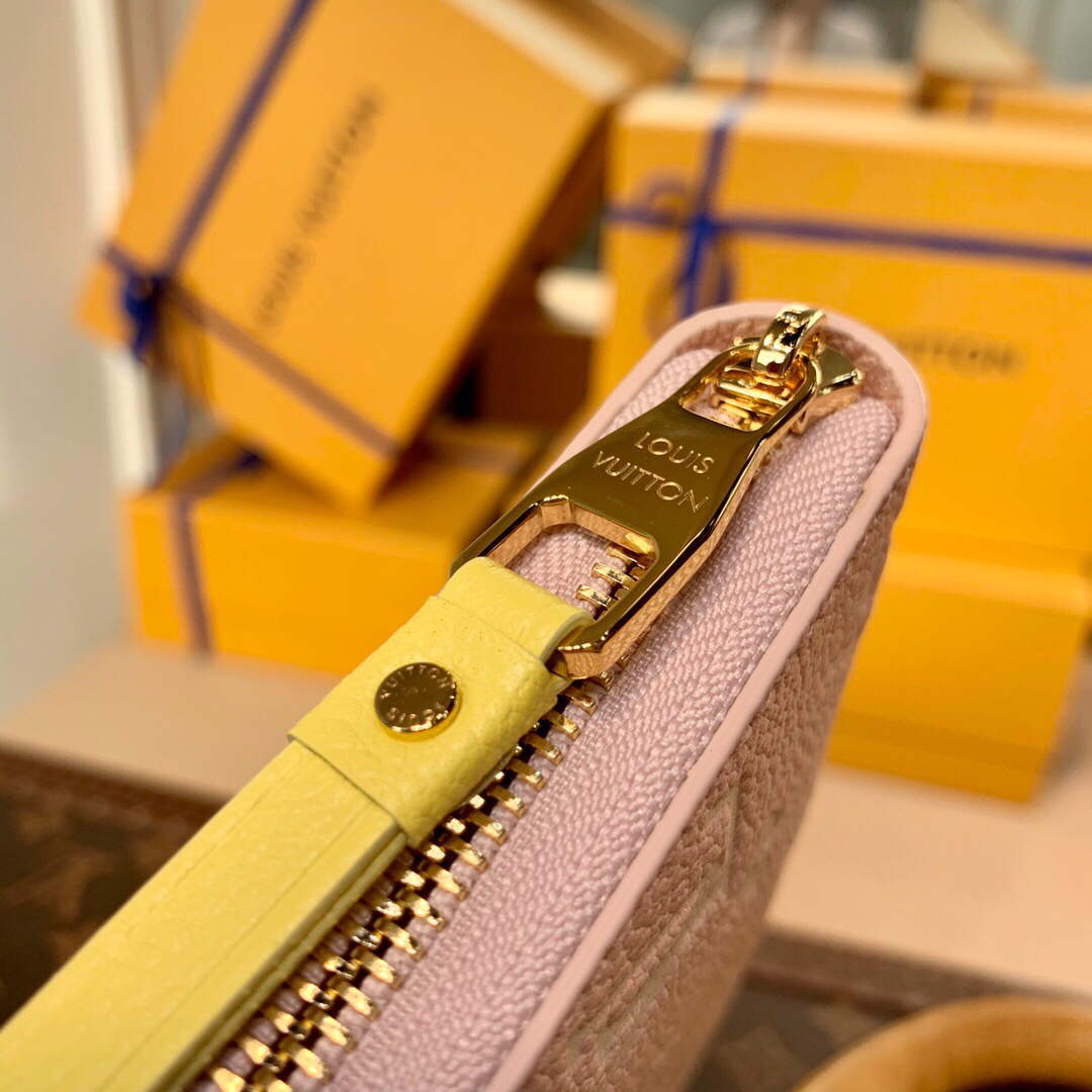LV M81279 Louis Vuitton Zippy Wallet M81280 Pink - Default Title - View 5