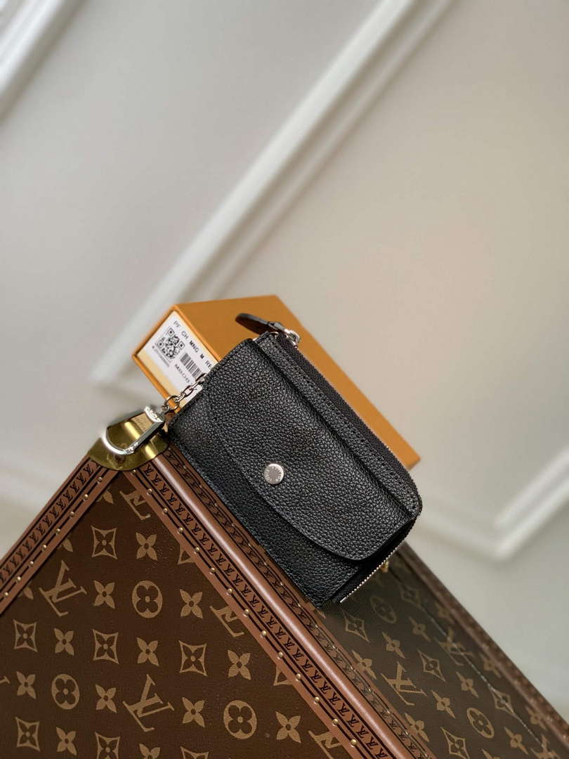 LV M81287 Louis Vuitton Card Holder Recto Verso Black - Default Title - View 1