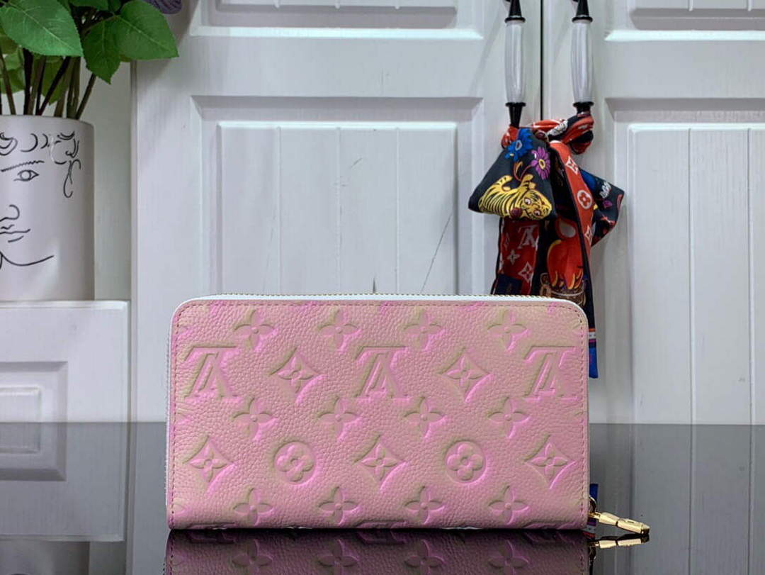 LV M81299 Louis Vuitton Zippy Wallet Pink