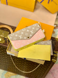 LV M81359 Louis Vuitton Felicie Pochette Bag Pink