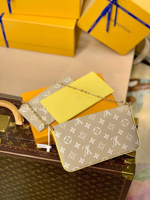 LV M81359 Louis Vuitton Felicie Pochette Bag Pink - Default Title - View 2