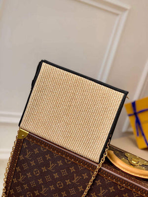 LV M81366 Louis Vuitton Toiletry Pouch On Chain Natural Black - Default Title - View 3
