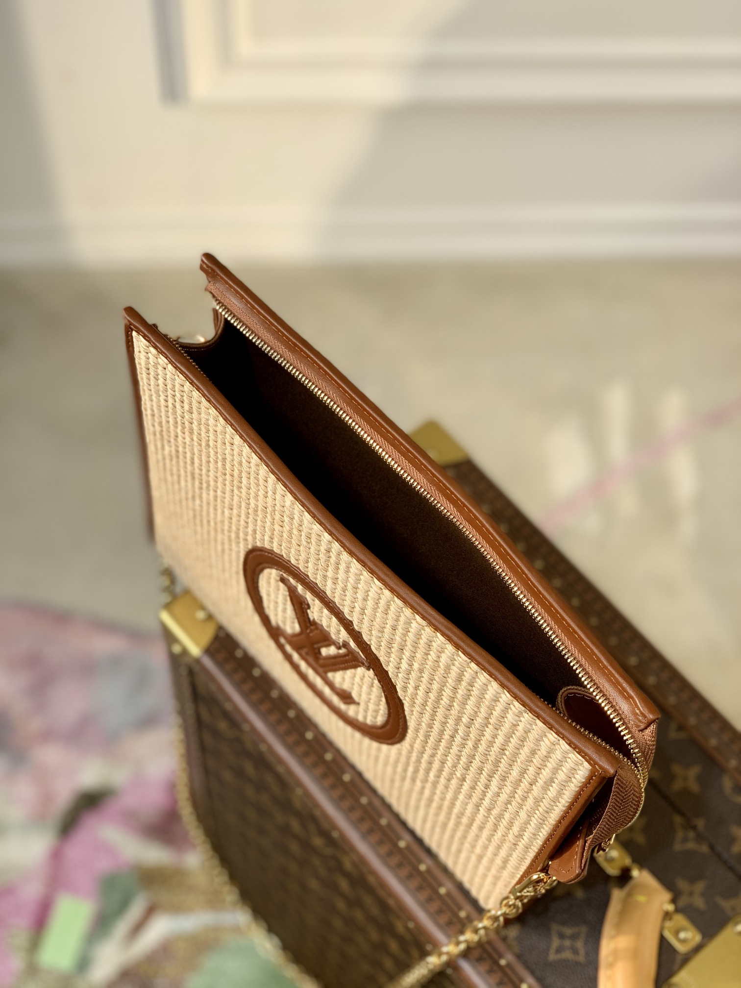 LV M81366 Louis Vuitton Toiletry Pouch on chain Tan - Default Title - View 9