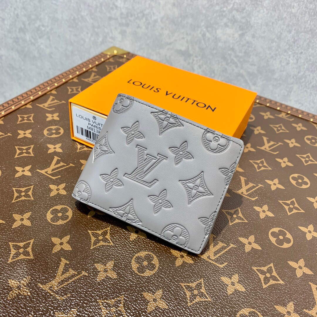 LV M81383 Louis Vuitton Multiple Wallet Anthracite Gray - Default Title - View 1